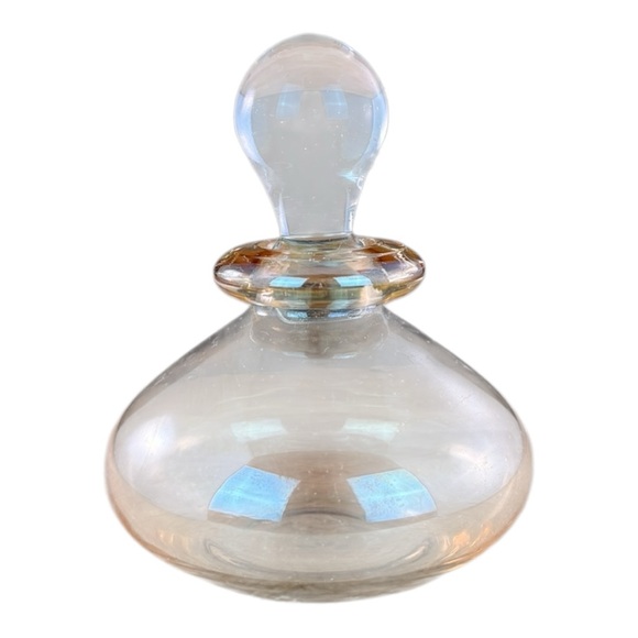 Vintage Amber Glass Apothecary Bottles with Stoppers Set of 3 - Picture 3 of 12